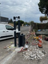 dépose complète de portail coulissant accidenté à Marignane 13400